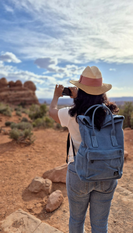 Backpack "Hummingbird" Blue NEW