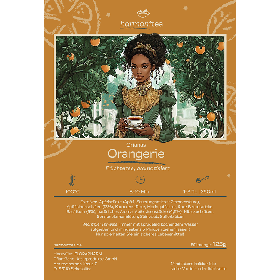 Orianas Orangerie, tè all'arancia e basilico