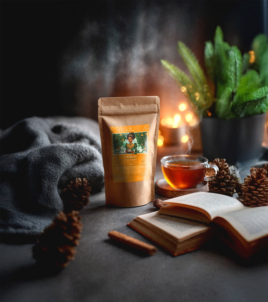 Orianas Orangerie, tea with orange and basil