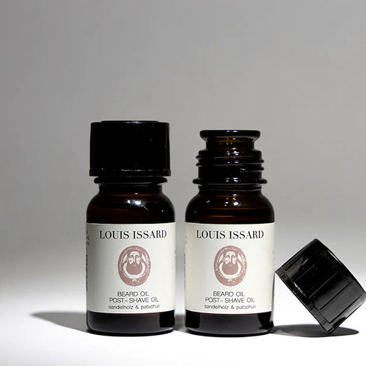 Olio da barba al sandalo e patchouli per barba e dopobarba, 30 ml