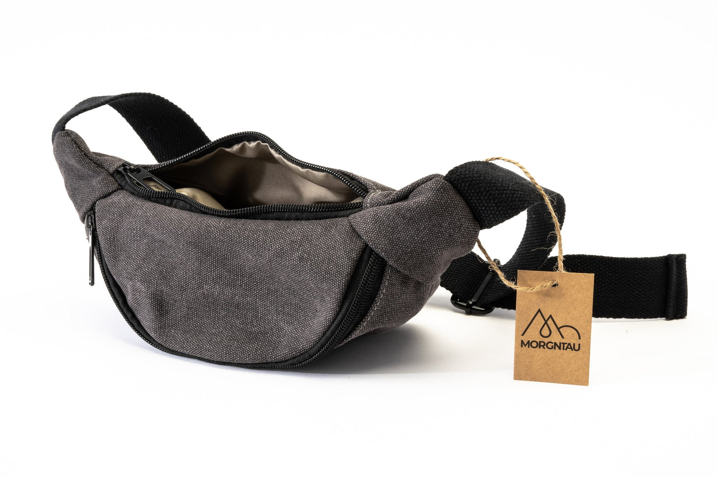 "Kyoto" Grey Fanny Pack