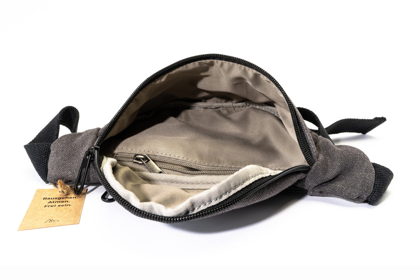 "Kyoto" Grey Fanny Pack