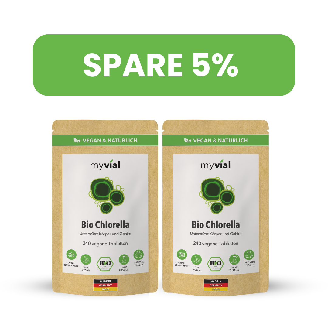 Compresse di clorella organica in pellet