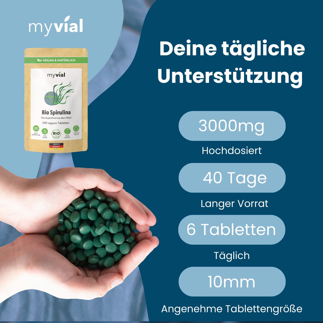 Compresse di spirulina biologica