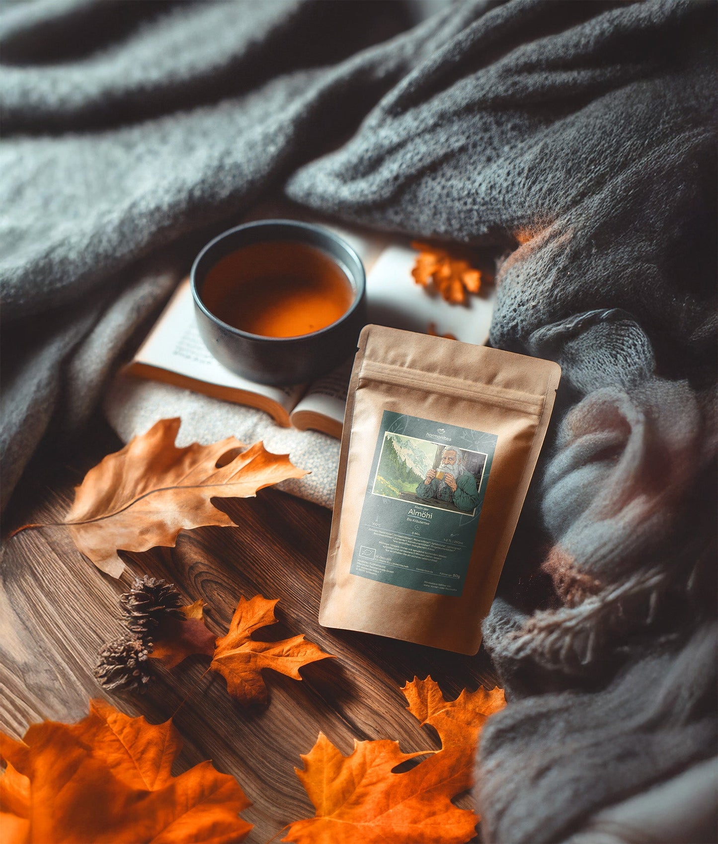 Alwin the Alm-Öhi, herbal tea with spearmint