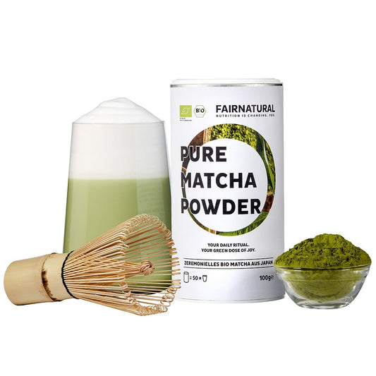 Polvere di matcha biologica cerimoniale dal Giappone