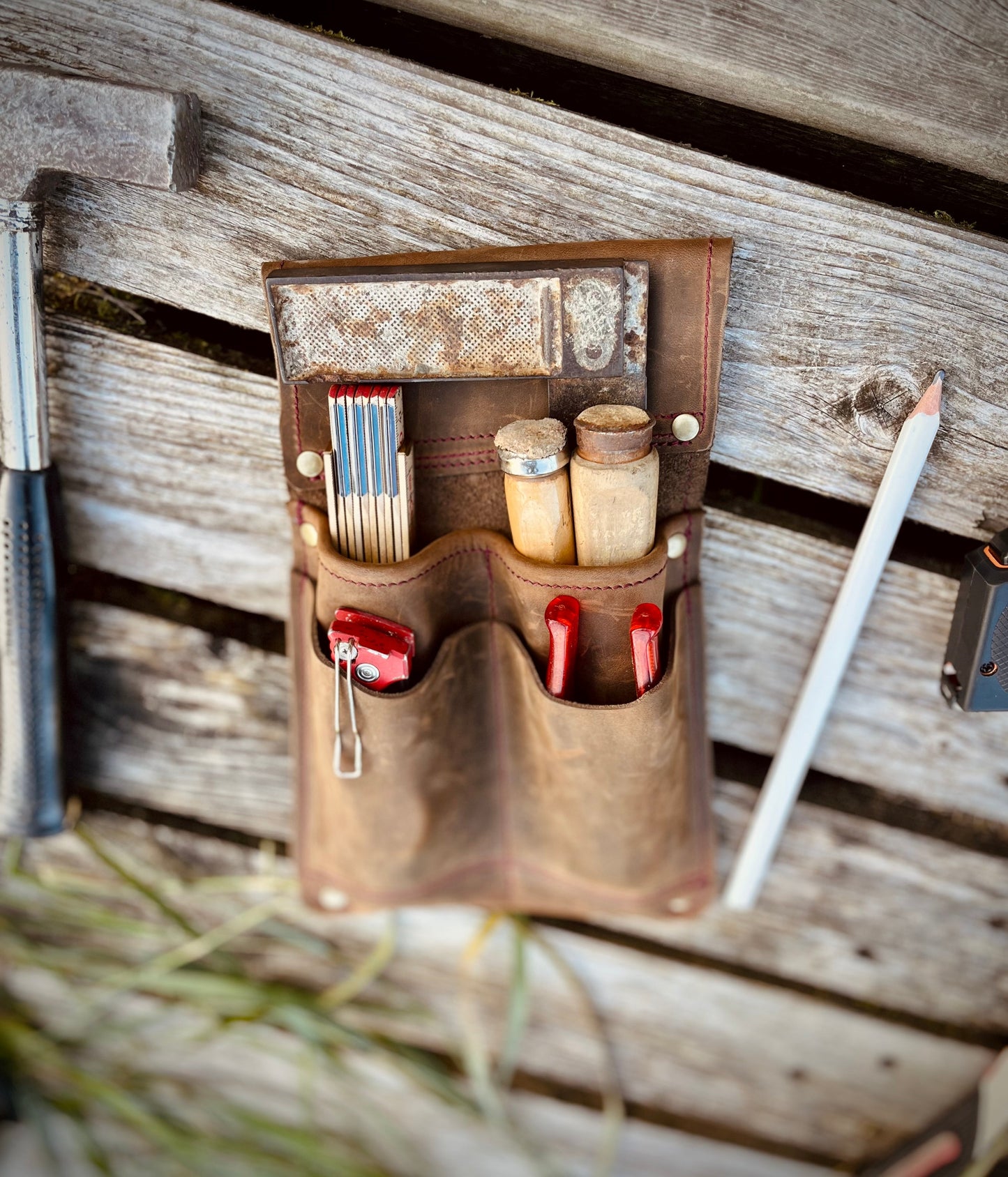 Allround Modul 1, Werkzeugtasche für den Gürtel, links