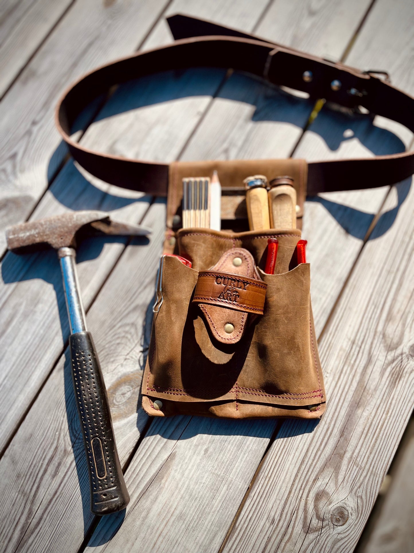 Allround Modul 1, Werkzeugtasche für den Gürtel, links