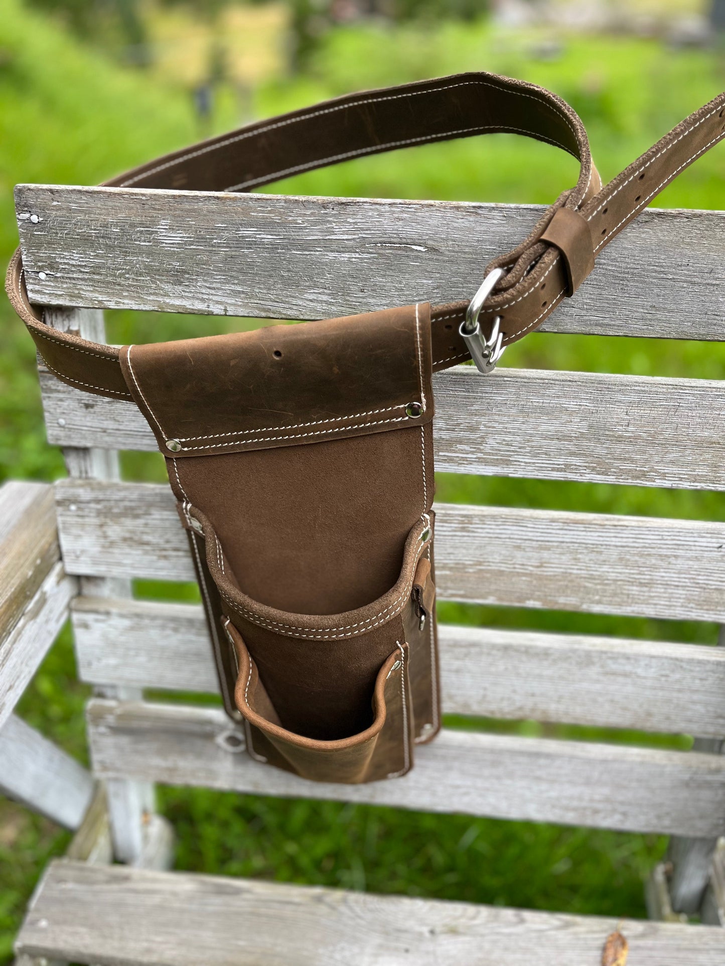 Arbeitsgürtel aus Leder – Robuster Werkzeuggürtel für Werkstatt, Garten & Alltag