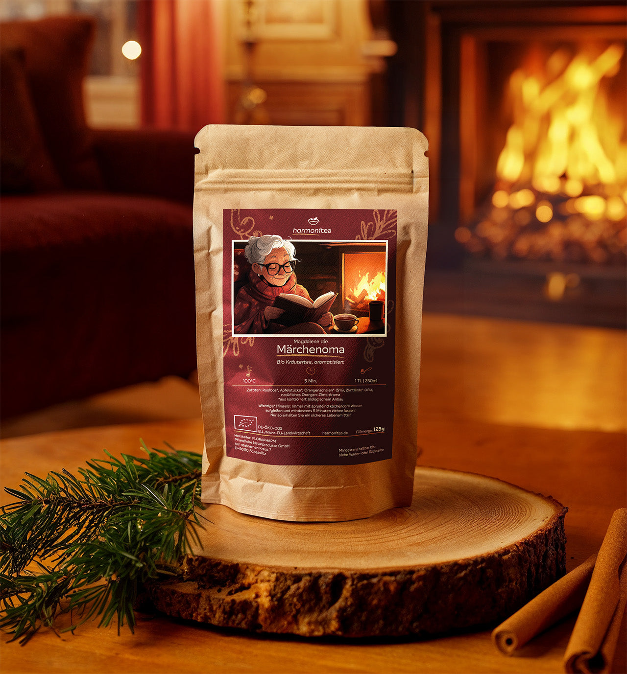 Magdalene die Märchenoma, Bio-Rooibos mit Orange-Zimt