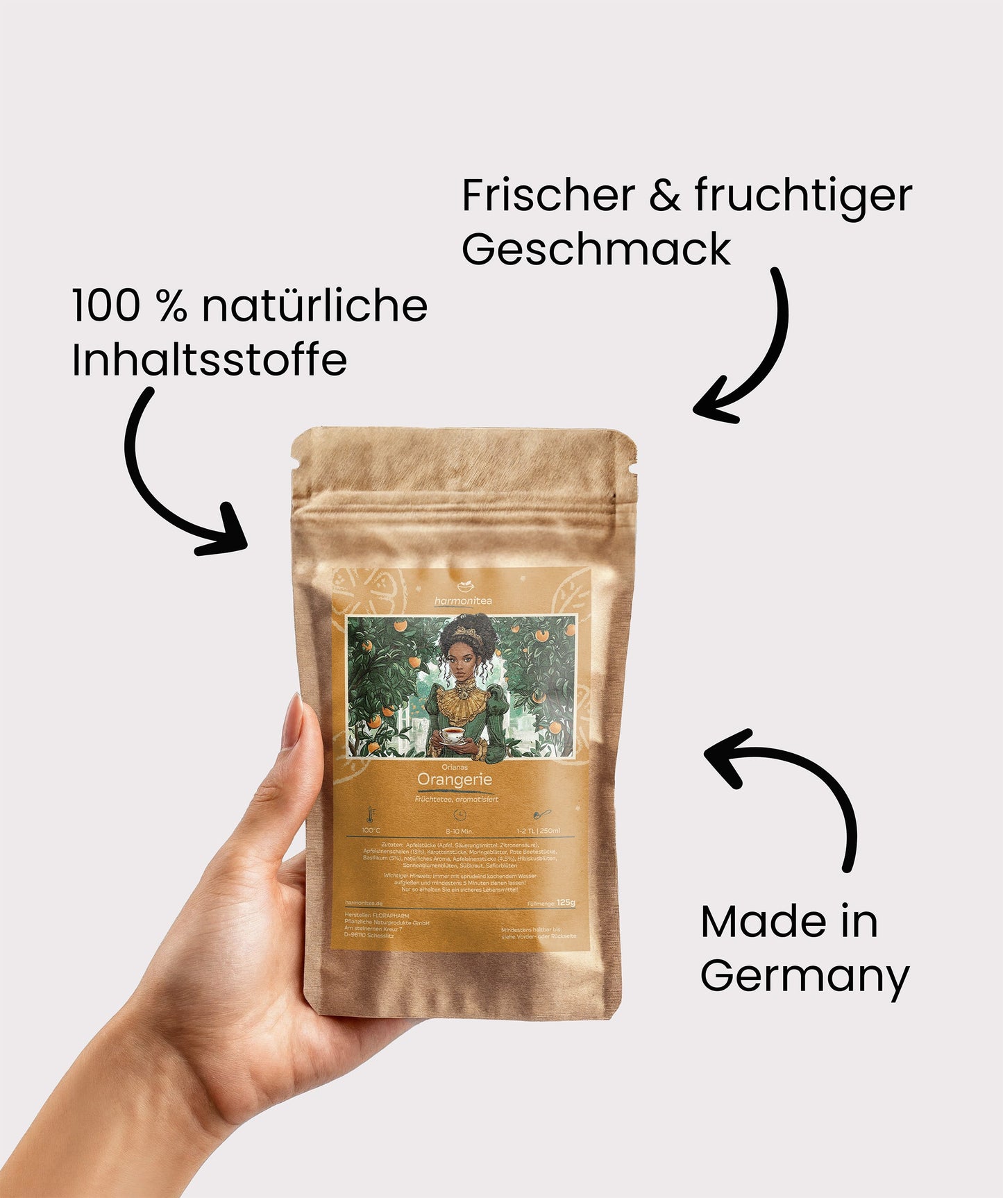 Orianas Orangerie, tè all'arancia e basilico