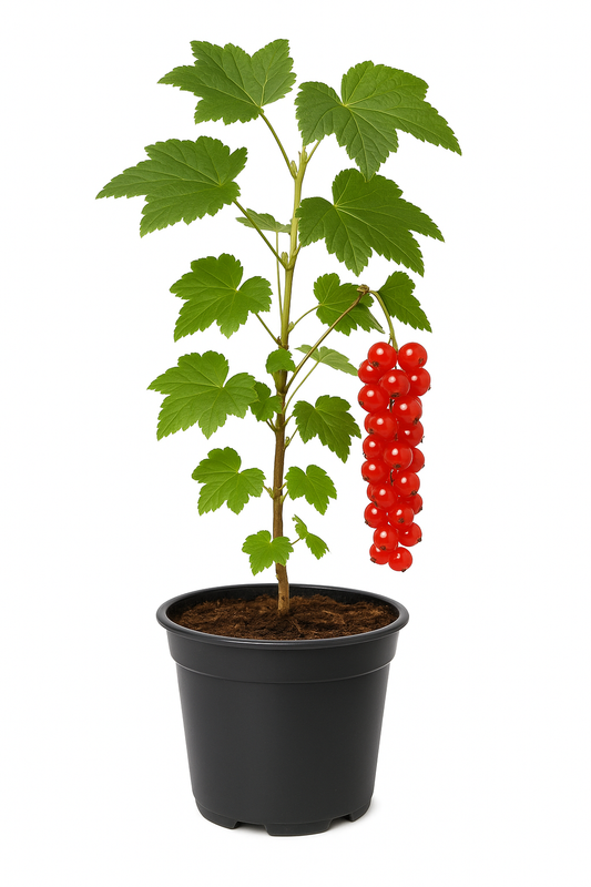 Ribes rubrum 'Rote Holländische' – Rote Johannisbeere – ertragreiche, aromatische Beerenpflanze für Garten & Hecke – winterhart & pflegeleicht – Fruchtreife Mitte Juli