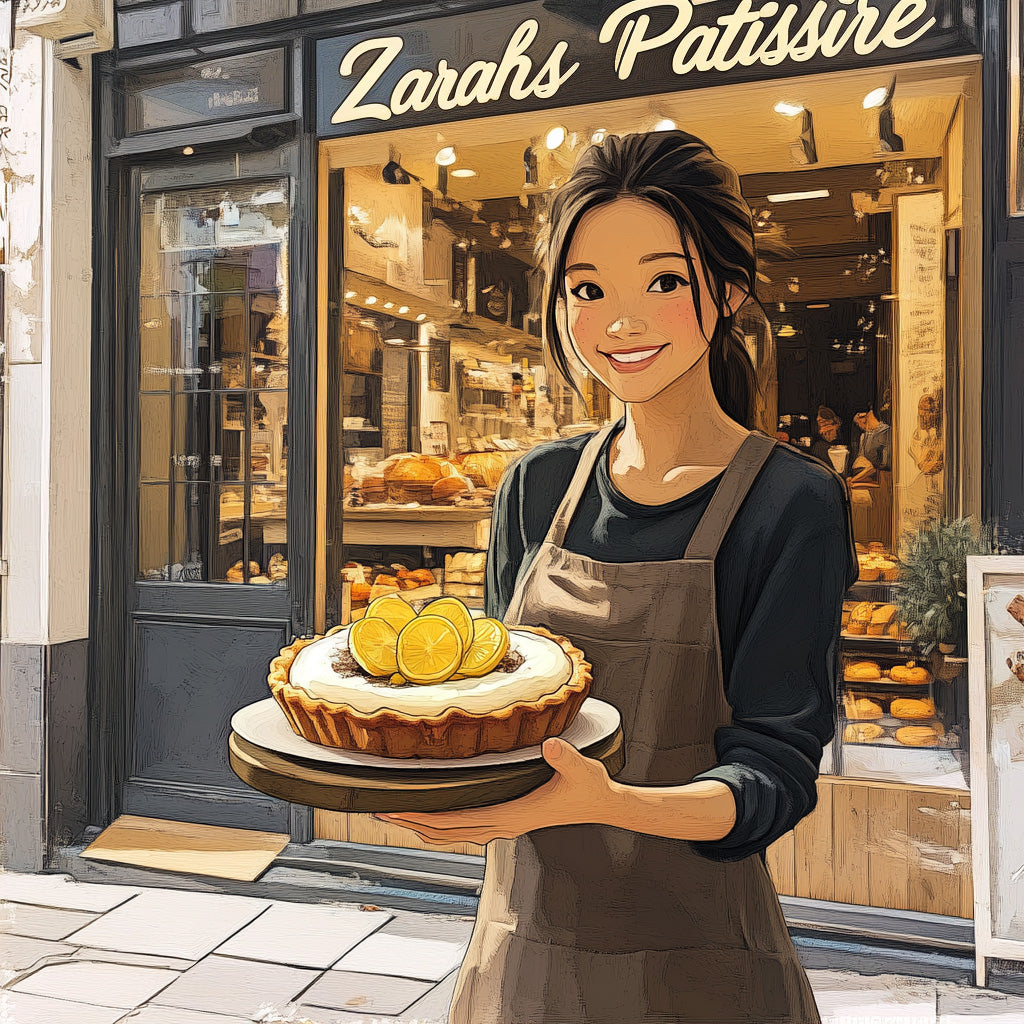 Crostata al limone di Zarah, tè alla vaniglia e citronella