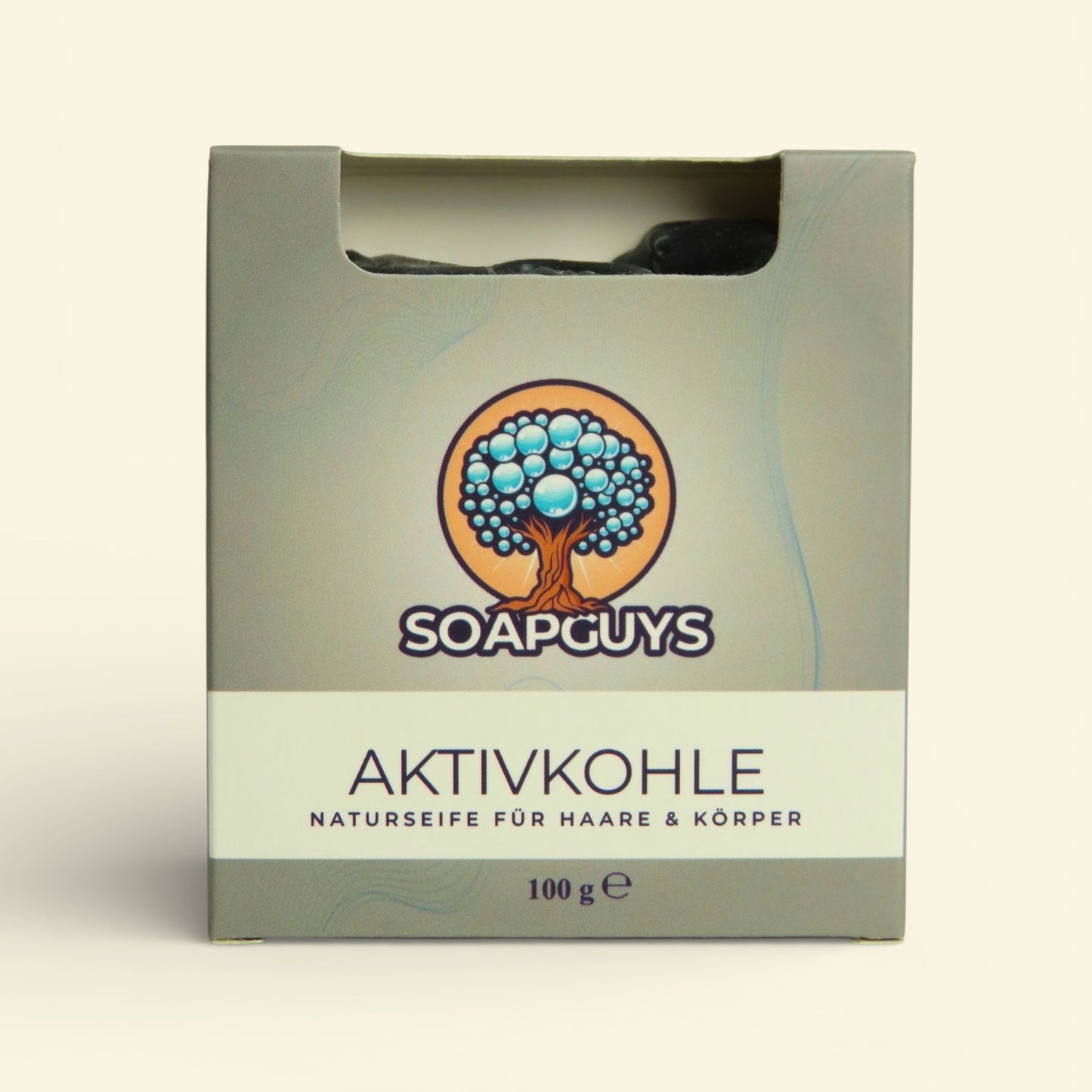 Sapone naturale al carbone attivo