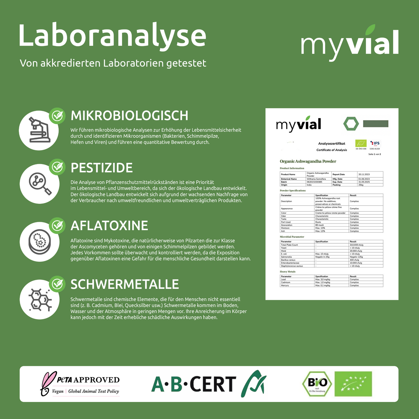 Capsule di Ashwagandha biologica