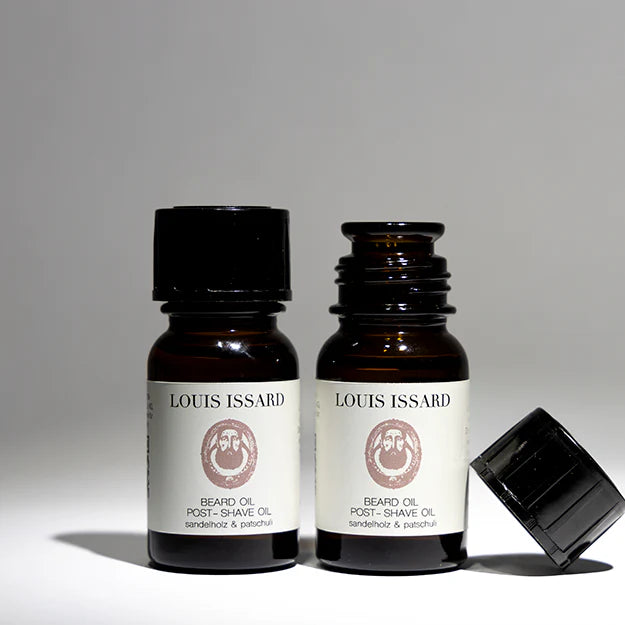 Olio da barba al sandalo e patchouli per barba e dopobarba, 30 ml