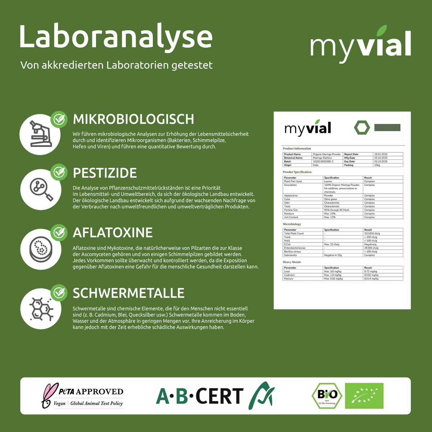 Capsule di Moringa biologica