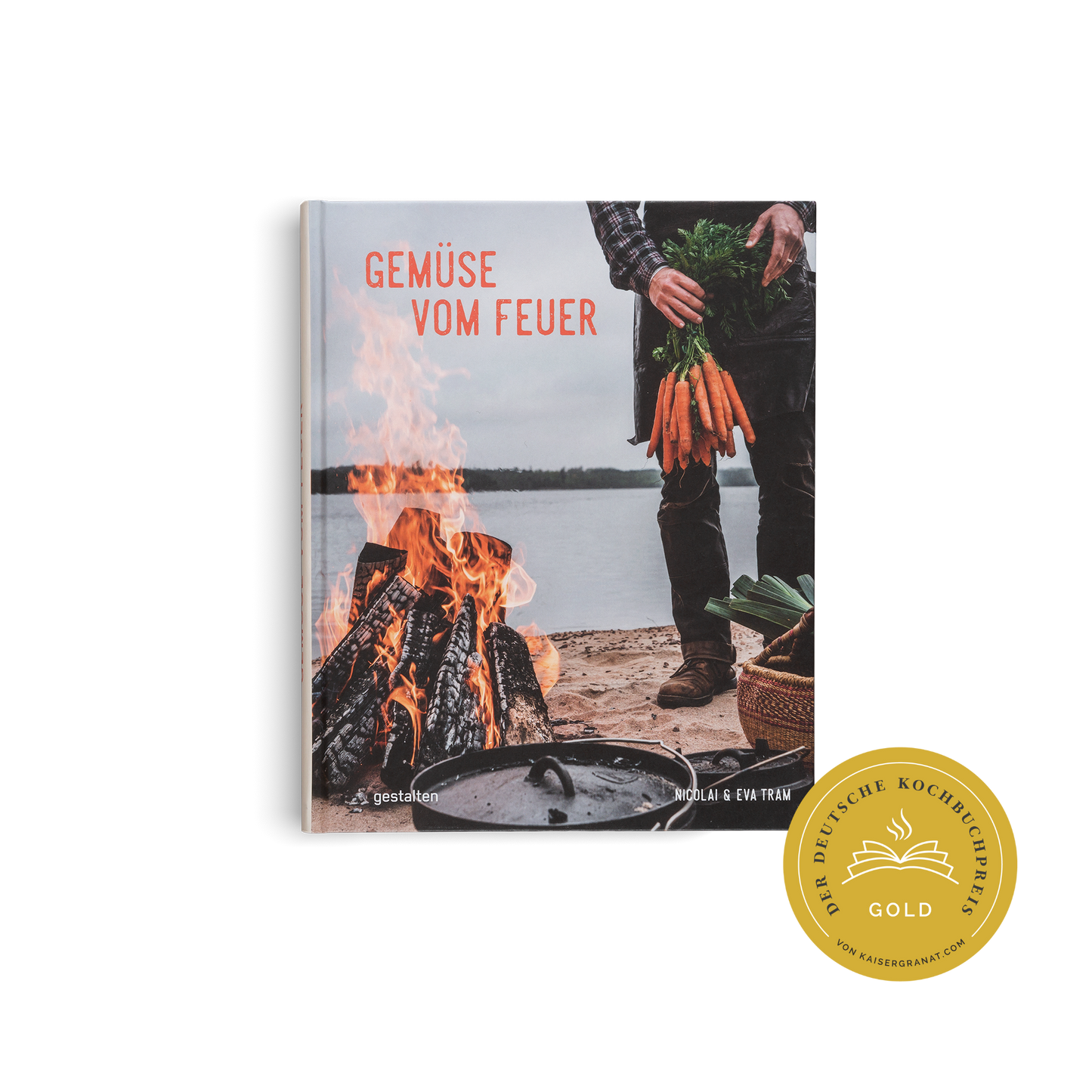 Vegetables cooked over a fire