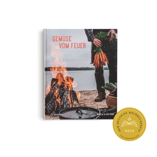 Vegetables cooked over a fire