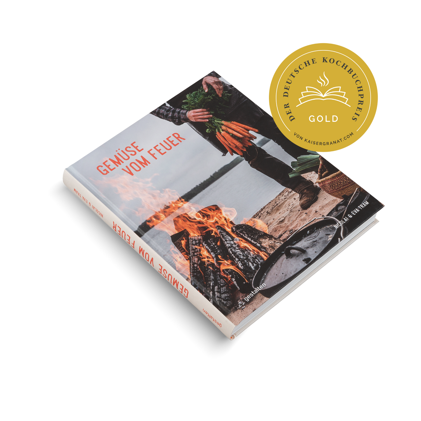 Vegetables cooked over a fire