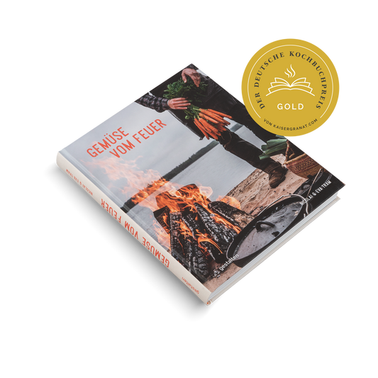 Vegetables cooked over a fire