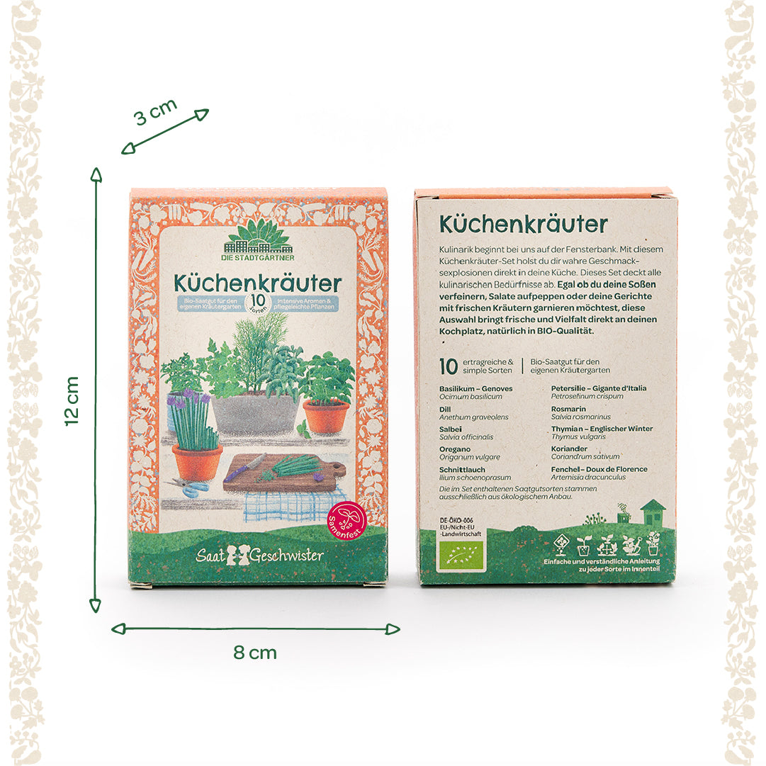BIO-Saatgut-Set "Küchenkräuter"