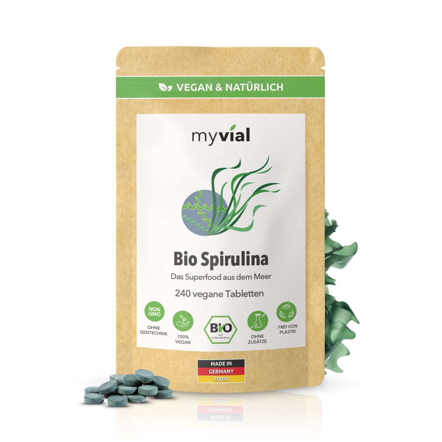 Compresse di spirulina biologica