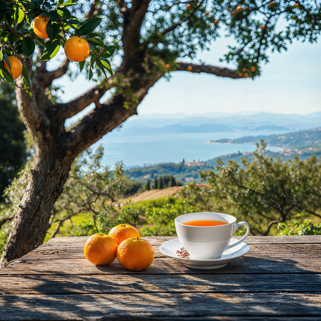 Orianas Orangerie, tè all'arancia e basilico